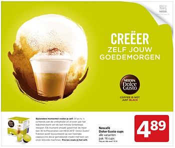 Aanbiedingen Nescafé dolce gusto cups - Nescafe - Geldig van 27/11/2017 tot 03/12/2017 bij Jan Linders