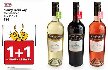 Aanbiedingen Stoney creek wijn - Rode wijnen - Geldig van 27/11/2017 tot 03/12/2017 bij Jan Linders