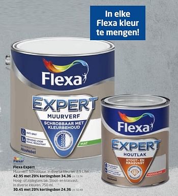 Aanbiedingen Flexa expert - Flexa - Geldig van 27/11/2017 tot 10/12/2017 bij Formido