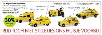 Aanbiedingen Alle wegenwacht-miniaturen - Huismerk - ANWB - Geldig van 27/11/2017 tot 10/12/2017 bij ANWB