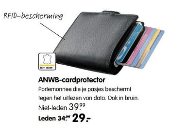 Aanbiedingen Anwb-cardprotector - Huismerk - ANWB - Geldig van 27/11/2017 tot 10/12/2017 bij ANWB