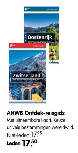Aanbiedingen Anwb ontdek-reisgids met uitneembare kaart - ANWB - Geldig van 27/11/2017 tot 10/12/2017 bij ANWB
