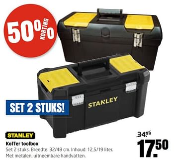 Aanbiedingen Stanley koffer toolbox - Stanley - Geldig van 27/11/2017 tot 10/12/2017 bij Formido