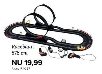 Aanbiedingen Racebaan 576 cm - Huismerk - Kijkshop - Geldig van 27/11/2017 tot 10/12/2017 bij Kijkshop