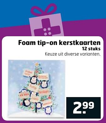 Aanbiedingen Foam tip-on kerstkaarten - Huismerk - Trekpleister - Geldig van 28/11/2017 tot 03/12/2017 bij Trekpleister