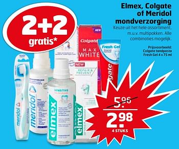 Aanbiedingen Colgate tandpasta fresh gel - Colgate - Geldig van 28/11/2017 tot 03/12/2017 bij Trekpleister