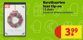 Aanbiedingen Kerstkaarten luxe tip-on - Huismerk - Kruidvat - Geldig van 28/11/2017 tot 10/12/2017 bij Kruidvat