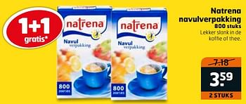Aanbiedingen Natrena navulverpakking - Natrena - Geldig van 28/11/2017 tot 03/12/2017 bij Trekpleister