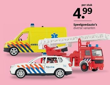 Aanbiedingen Speelgoedauto`s - Huismerk - Etos - Geldig van 27/11/2017 tot 03/12/2017 bij Etos