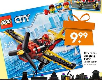 Aanbiedingen Lego city racevliegtuig 60144 - Lego - Geldig van 25/11/2017 tot 05/12/2017 bij Blokker