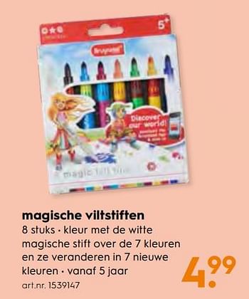 Aanbiedingen Magische viltstiften - Bruynzeel - Geldig van 25/11/2017 tot 05/12/2017 bij Blokker