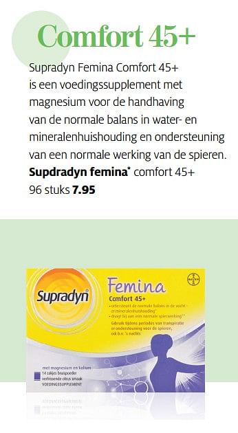 Aanbiedingen Supradyn femina - Supradyn - Geldig van 27/11/2017 tot 03/12/2017 bij Etos