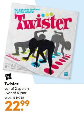 Aanbiedingen Twister - Hasbro - Geldig van 25/11/2017 tot 05/12/2017 bij Blokker