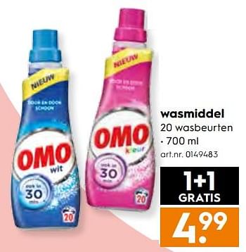 Aanbiedingen Omo wasmiddel - Omo - Geldig van 25/11/2017 tot 05/12/2017 bij Blokker