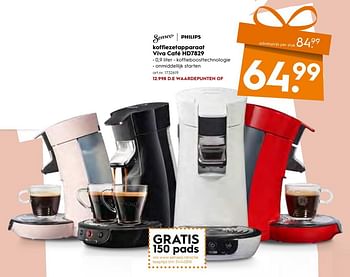 Aanbiedingen Philips koffiezetapparaat viva café hd7829 - Philips - Geldig van 25/11/2017 tot 05/12/2017 bij Blokker