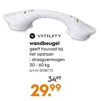 Aanbiedingen Vitility wandbeugel - Vitility - Geldig van 25/11/2017 tot 05/12/2017 bij Blokker