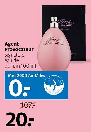 Aanbiedingen Agent provocateur signature eau de parfum - Agent Provocateur - Geldig van 27/11/2017 tot 03/12/2017 bij Etos