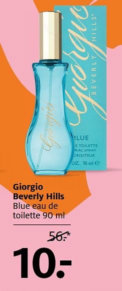 Aanbiedingen Giorgio beverly hills blue eau de toilette - Giorgio Beverly Hills - Geldig van 27/11/2017 tot 03/12/2017 bij Etos