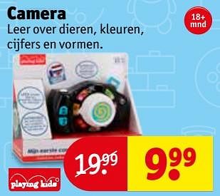 Aanbiedingen Camera - Playing Kids - Geldig van 28/11/2017 tot 10/12/2017 bij Kruidvat