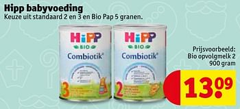 Aanbiedingen Bio opvolgmelk 2 - Hipp - Geldig van 28/11/2017 tot 10/12/2017 bij Kruidvat