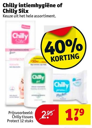 Aanbiedingen Chilly tissues protect - Chilly - Geldig van 28/11/2017 tot 10/12/2017 bij Kruidvat