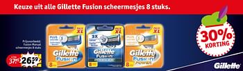 Aanbiedingen Fusion manual scheermesjes - Gillette - Geldig van 28/11/2017 tot 10/12/2017 bij Kruidvat