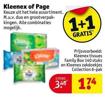 Aanbiedingen Kleenex tissues family box en kleenex zakdoekjes collection - Kleenex - Geldig van 28/11/2017 tot 10/12/2017 bij Kruidvat
