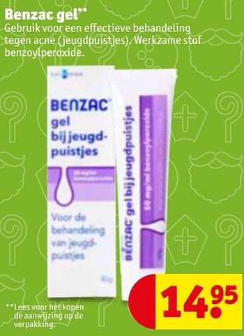 Aanbiedingen Benzac gel - Benzac - Geldig van 28/11/2017 tot 10/12/2017 bij Kruidvat