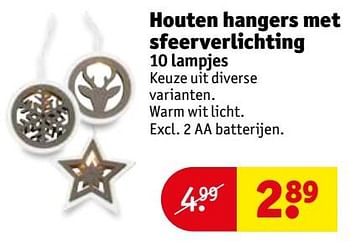Aanbiedingen Houten hangers met sfeerverlichting - Huismerk - Kruidvat - Geldig van 28/11/2017 tot 10/12/2017 bij Kruidvat
