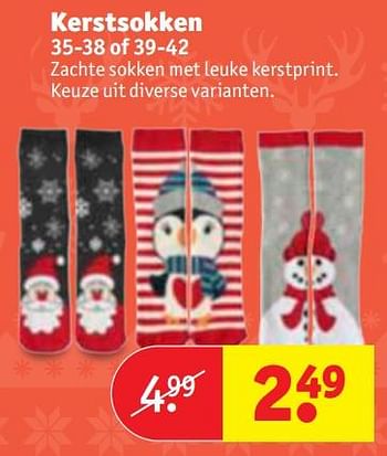 Aanbiedingen Kerstsokken - Huismerk - Kruidvat - Geldig van 28/11/2017 tot 10/12/2017 bij Kruidvat