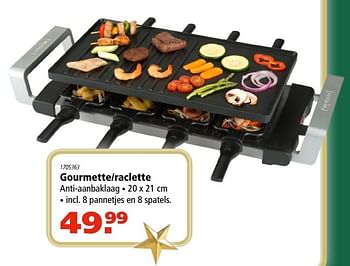 Aanbiedingen Bourgini gourmette-raclette - Bourgini - Geldig van 30/11/2017 tot 24/12/2017 bij Marskramer