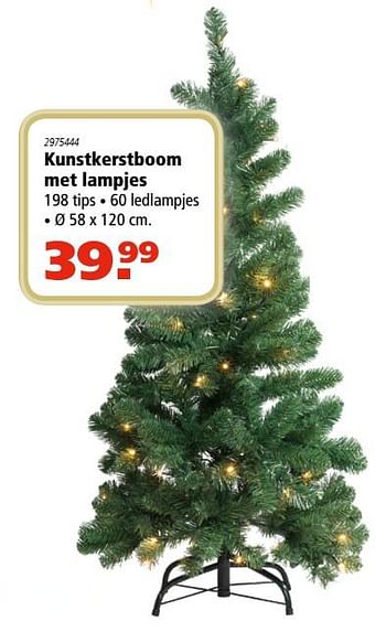 Aanbiedingen Kunstkerstboom met lampjes - Huismerk - Marskramer - Geldig van 30/11/2017 tot 24/12/2017 bij Marskramer
