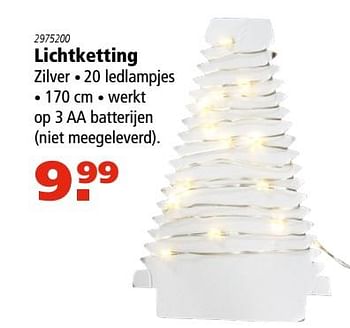 Aanbiedingen Lichtketting - Huismerk - Marskramer - Geldig van 30/11/2017 tot 24/12/2017 bij Marskramer