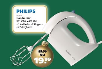 Aanbiedingen Philips handmixer - Philips - Geldig van 30/11/2017 tot 24/12/2017 bij Marskramer