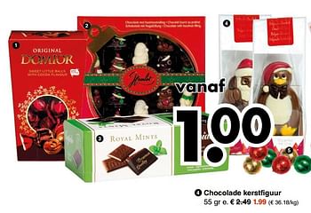 Aanbiedingen Chocolade kerstfiguur - Huismerk - Wibra - Geldig van 04/12/2017 tot 16/12/2017 bij Wibra