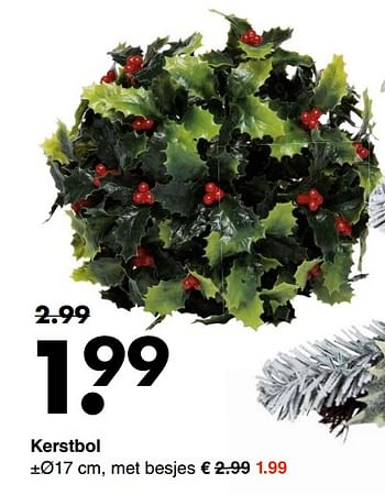 Aanbiedingen Kerstbol - Huismerk - Wibra - Geldig van 04/12/2017 tot 16/12/2017 bij Wibra