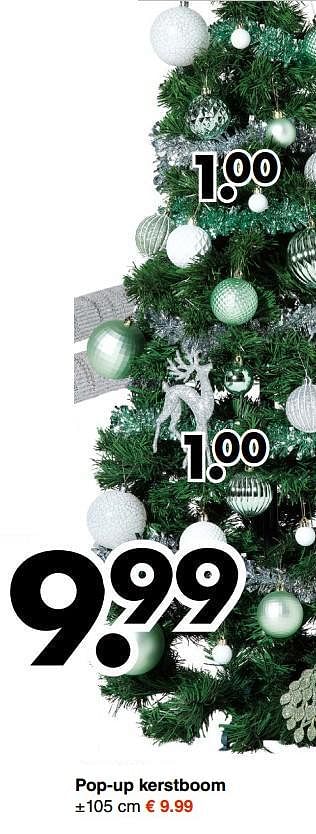 Aanbiedingen Pop-up kerstboom - Huismerk - Wibra - Geldig van 04/12/2017 tot 16/12/2017 bij Wibra