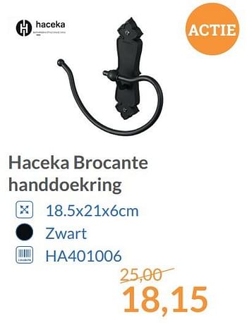 Aanbiedingen Haceka brocante handdoekring - Haceka - Geldig van 01/12/2017 tot 31/12/2017 bij Sanitairwinkel