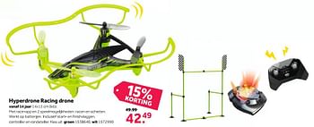 Aanbiedingen Hyprdrone racing drone - Silverlit - Geldig van 27/11/2017 tot 10/12/2017 bij Intertoys