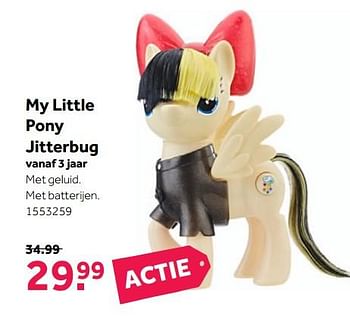 Aanbiedingen My little pony jitterbug - My Little Pony - Geldig van 27/11/2017 tot 10/12/2017 bij Intertoys