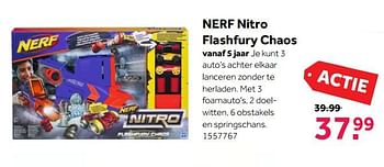 Aanbiedingen Nerf nitro flashfury chaos - Nerf - Geldig van 27/11/2017 tot 10/12/2017 bij Intertoys