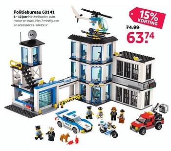 Aanbiedingen Politiebureau 60141 - Lego - Geldig van 27/11/2017 tot 10/12/2017 bij Intertoys