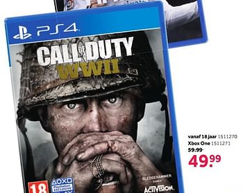 Aanbiedingen Ps4 call of duty ww2 - Activision - Geldig van 27/11/2017 tot 10/12/2017 bij Intertoys