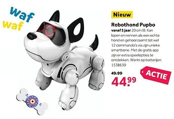 Aanbiedingen Robothond pupbo - Silverlit - Geldig van 27/11/2017 tot 10/12/2017 bij Intertoys
