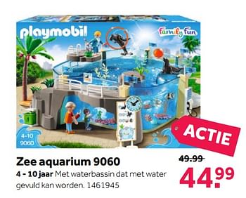 Aanbiedingen Zee aquarium 9060 - Playmobil - Geldig van 27/11/2017 tot 10/12/2017 bij Intertoys