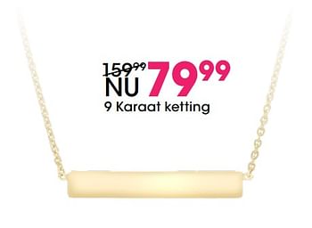 Aanbiedingen 9 karaat ketting - Huismerk - Lucardi - Geldig van 05/12/2017 tot 31/12/2017 bij Lucardi