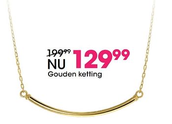 Aanbiedingen Gouden ketting - Huismerk - Lucardi - Geldig van 05/12/2017 tot 31/12/2017 bij Lucardi