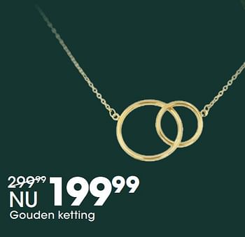 Aanbiedingen Gouden ketting - Huismerk - Lucardi - Geldig van 05/12/2017 tot 31/12/2017 bij Lucardi