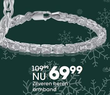 Aanbiedingen Zilveren heren armband - Huismerk - Lucardi - Geldig van 05/12/2017 tot 31/12/2017 bij Lucardi