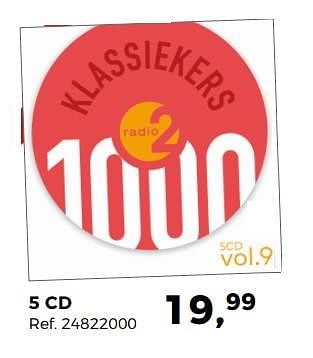 Aanbiedingen 5 cd klassiekers 1000 - Huismerk - Supra Bazar - Geldig van 05/12/2017 tot 09/01/2018 bij Supra Bazar